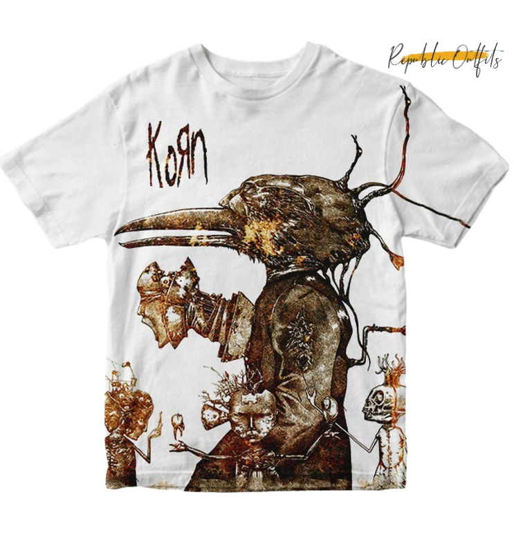 Korn Graphic T-Shirt – 180 GSM 100% Pure Cotton | Premium Screen Printed