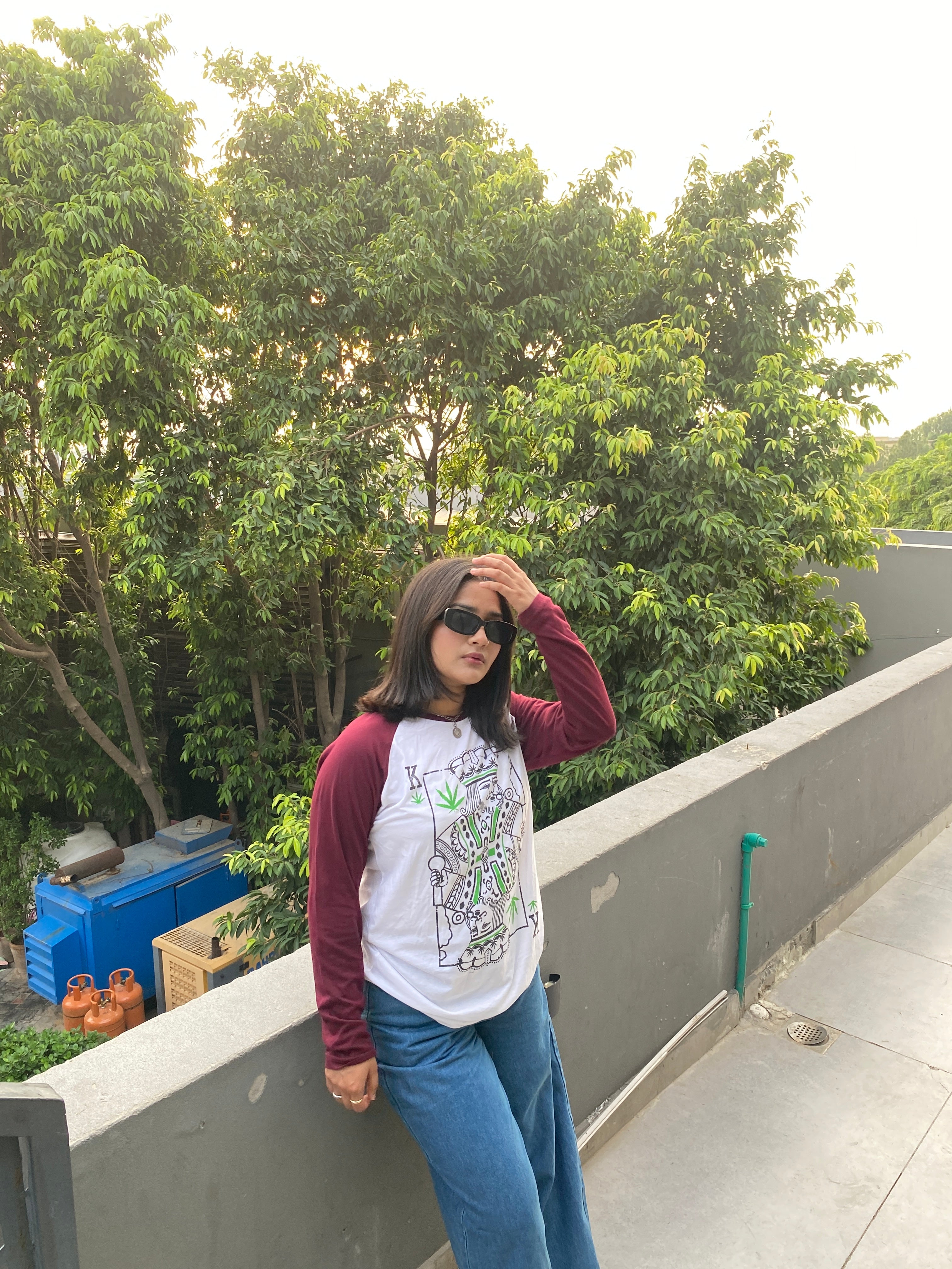 King Of Weed Raglan