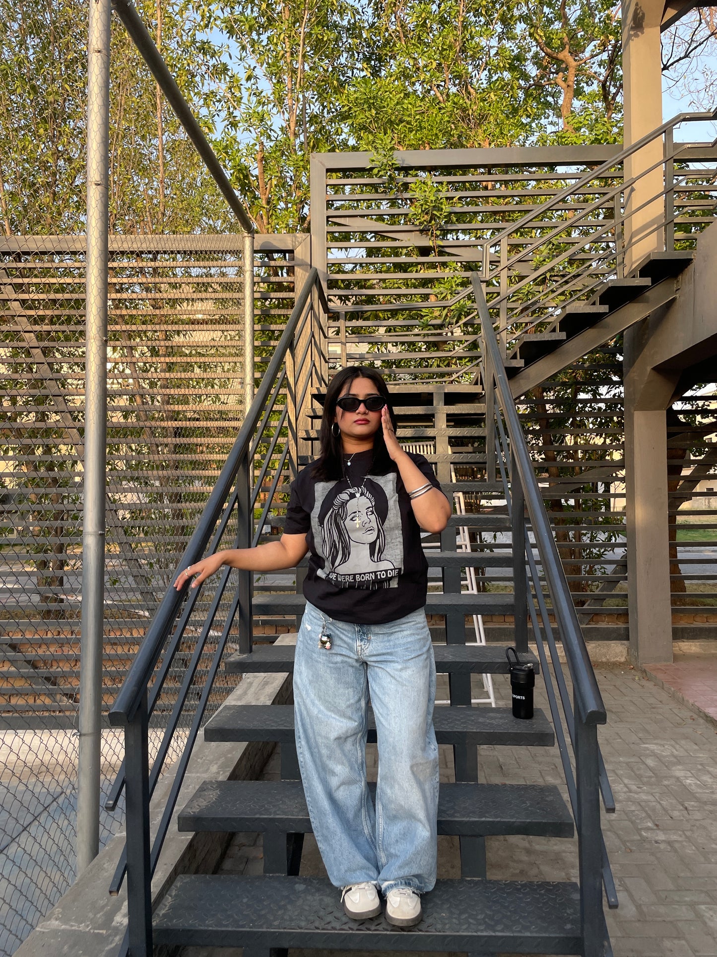 We Were Born to Die Graphic T-Shirt – 180 GSM 100% Pure Cotton | Premium Screen Printed