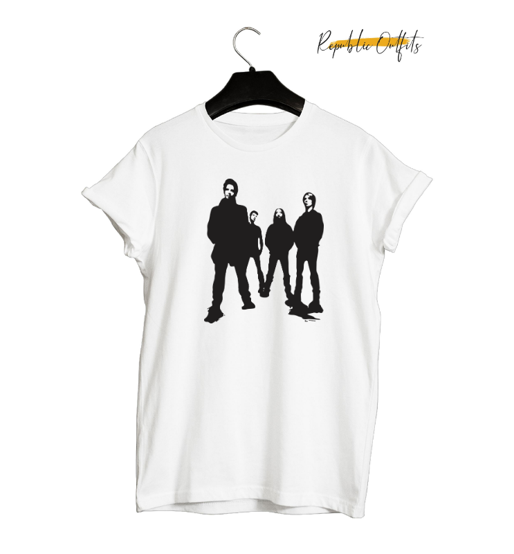 Rock Band Silhouette Graphic T-Shirt – 180 GSM Premium Cotton | Screen Printed