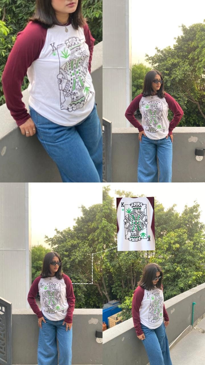 King Of Weed Raglan