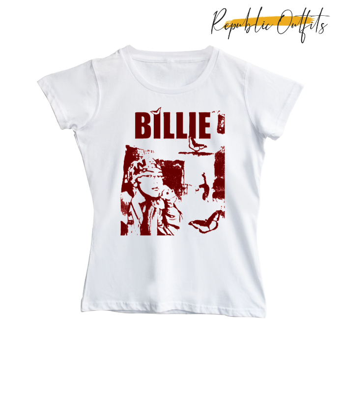 Billie Eilish "Blohsh" Collage Graphic T-Shirt