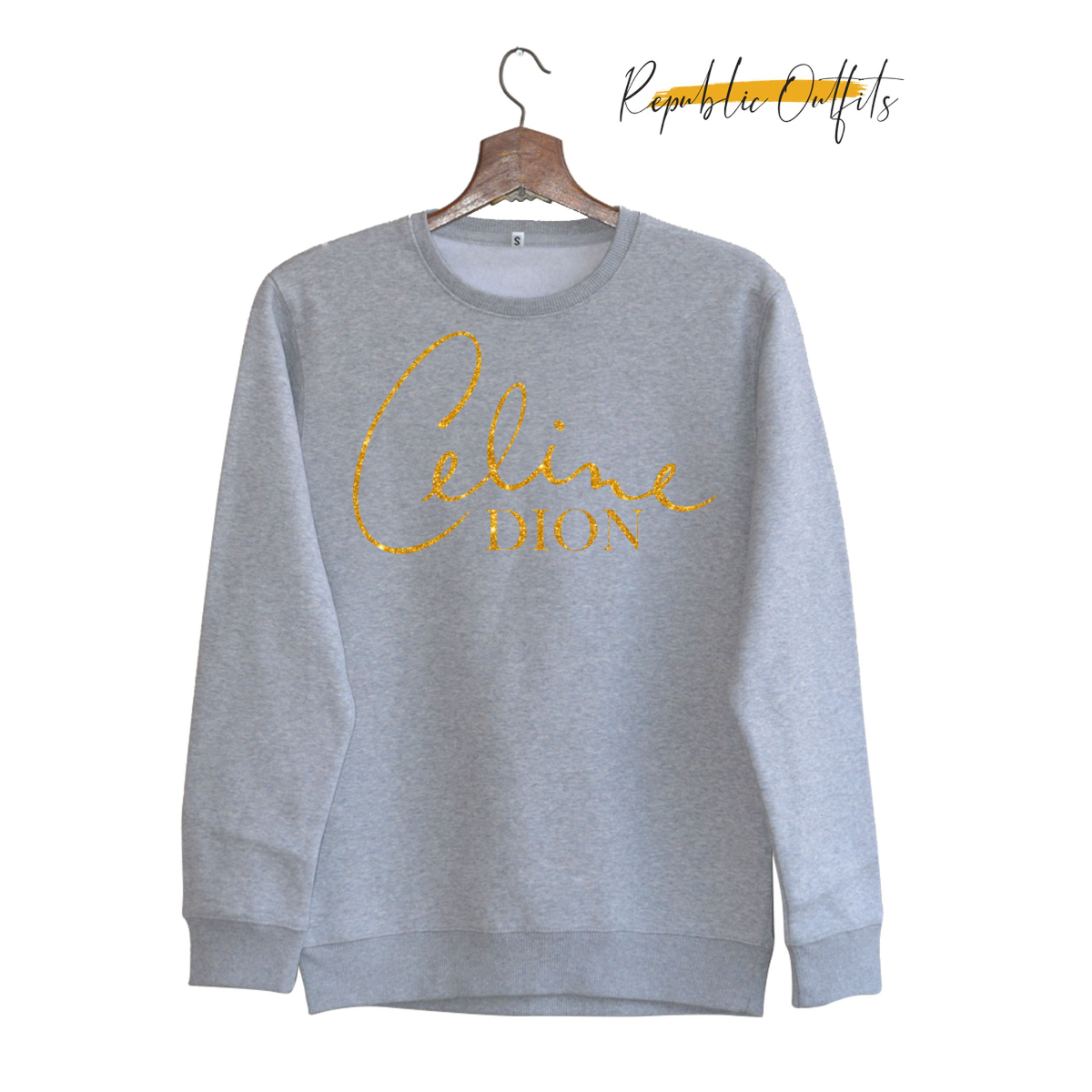 Celine Dion with the Tribute Sweatshirt