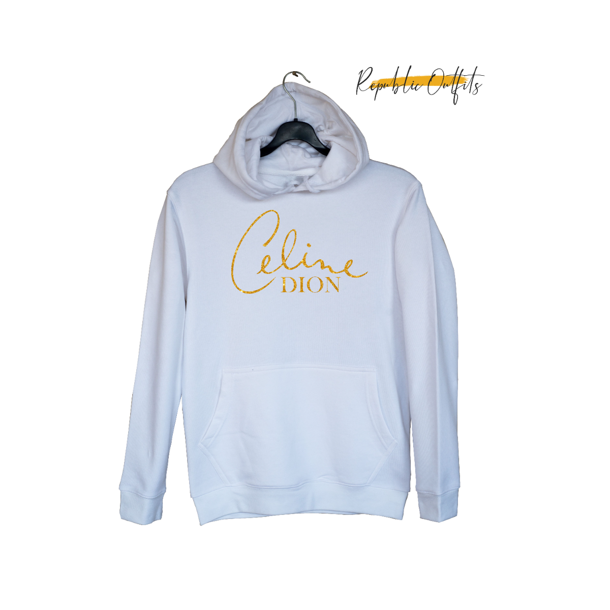 Celine Dion with the Tribute Hoodie