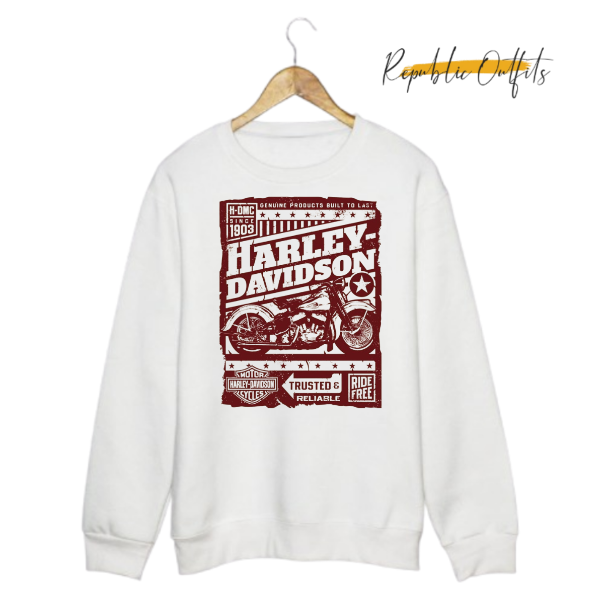 Harley Davidson Motorcycle Sweatshirt