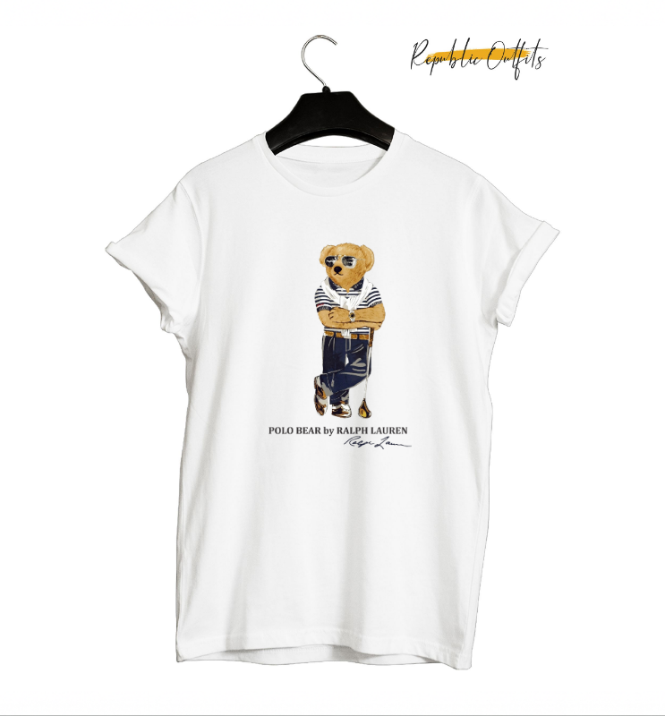 Polo Bear Inspired Graphic T-Shirt – 180 GSM 100% Pure Cotton | Premium DTG Printed