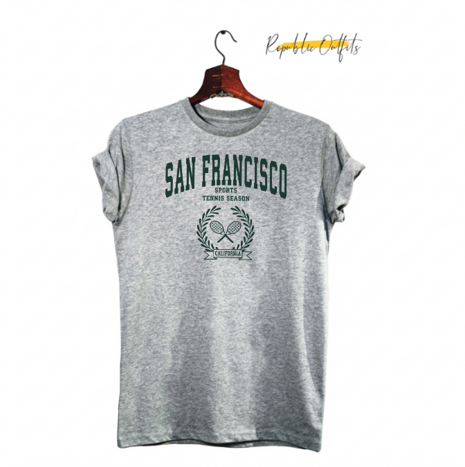 San Francisco Tennis Season Graphic T-Shirt