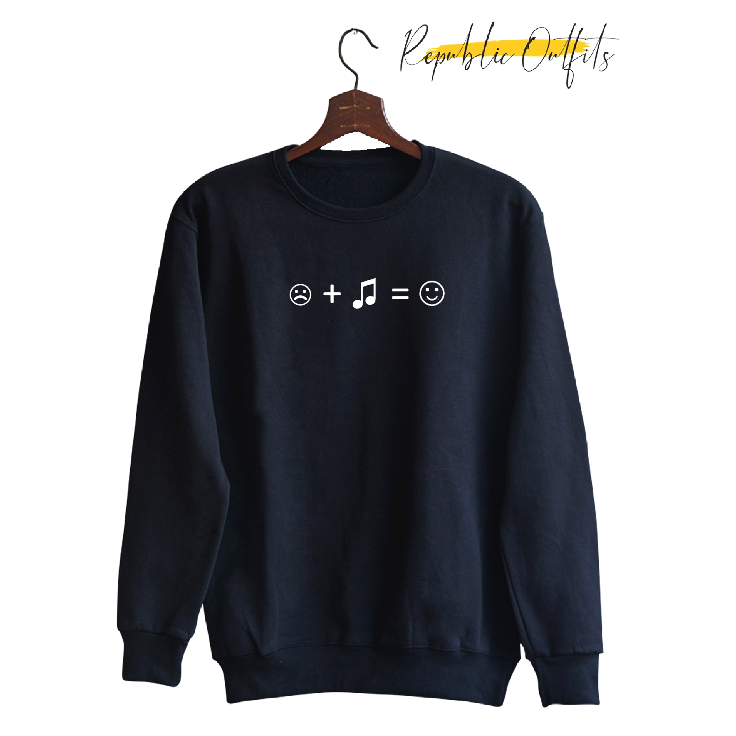 Bring A Smile Black Sweatshirt