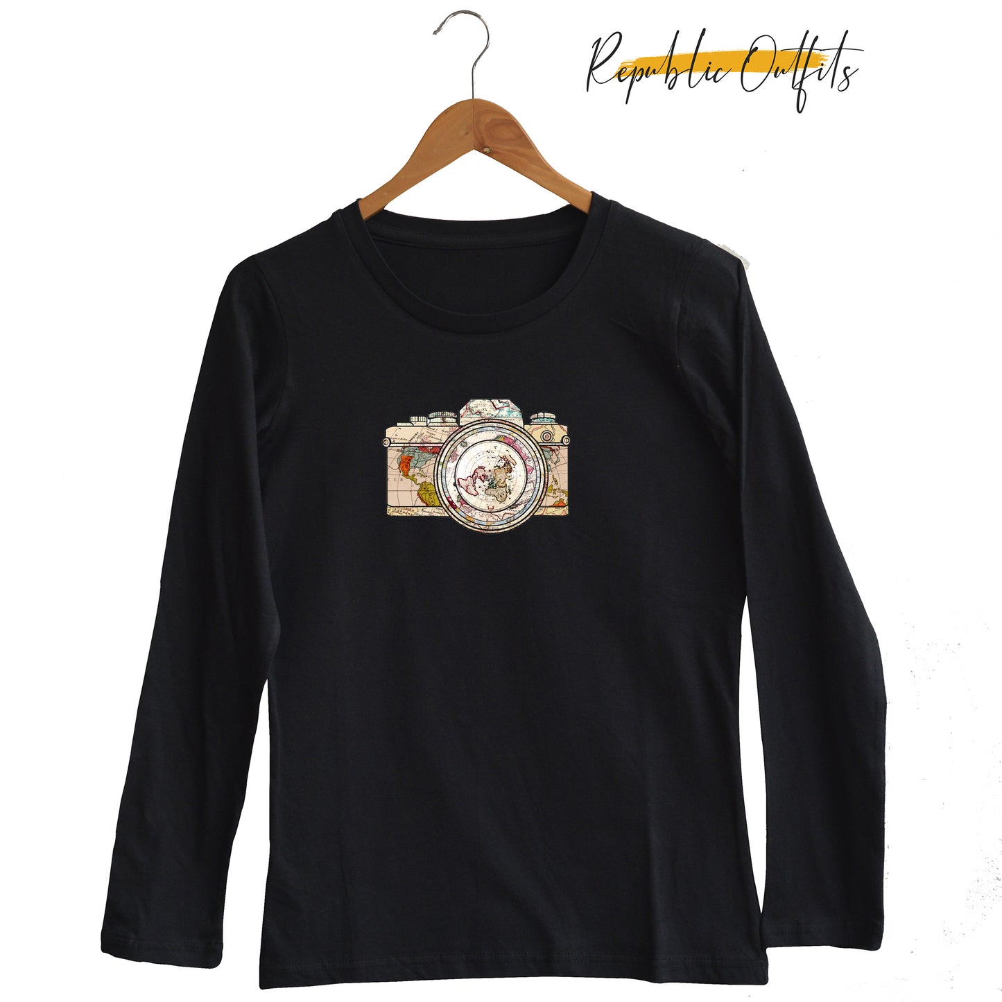 Camera Black Tee