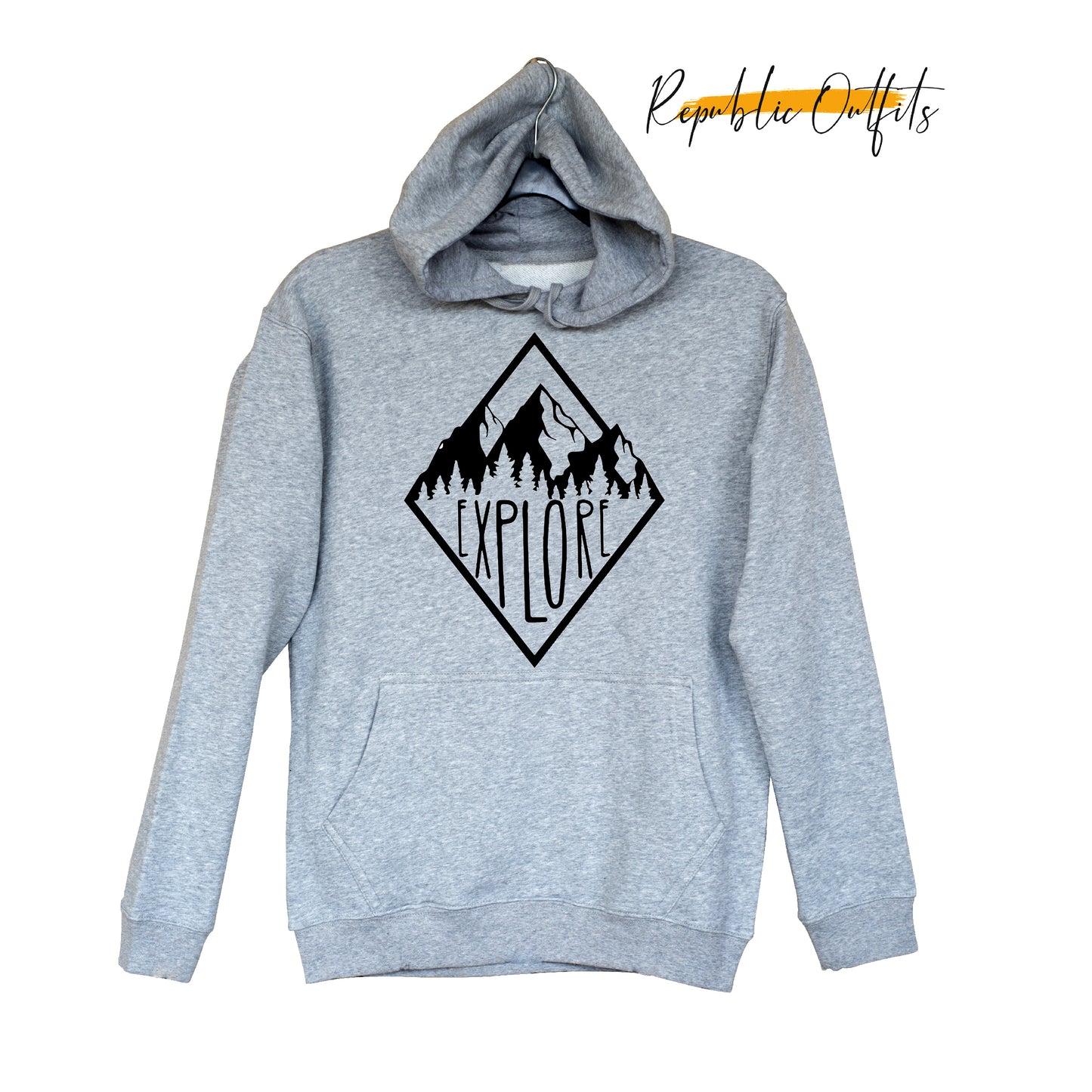 Explore Grey Hoodie