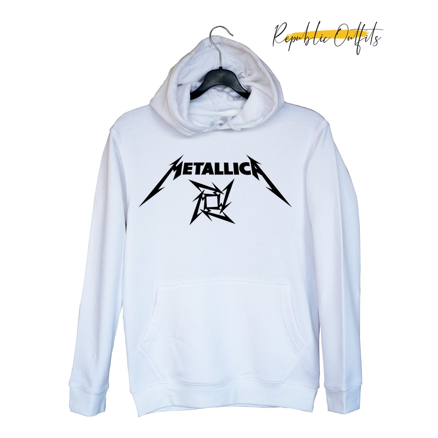 Metal White Hoodie