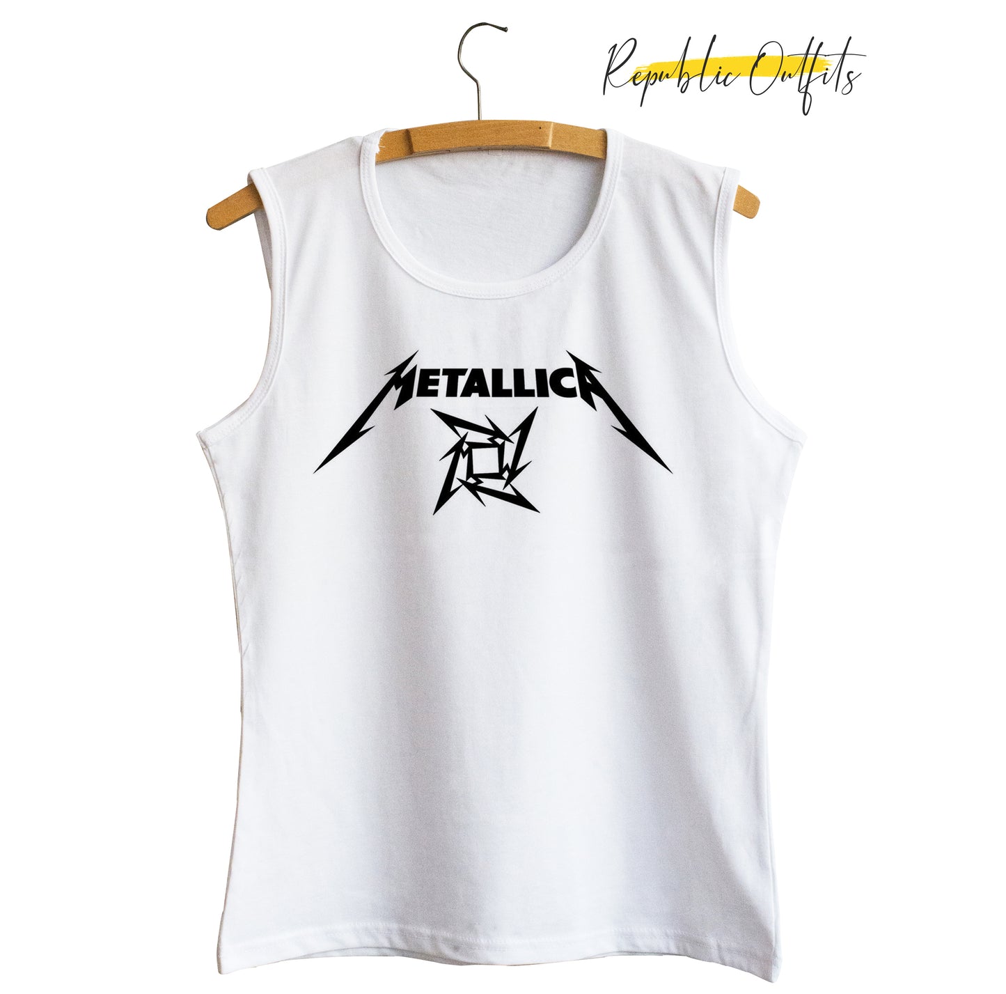 Metal Logo White Tee