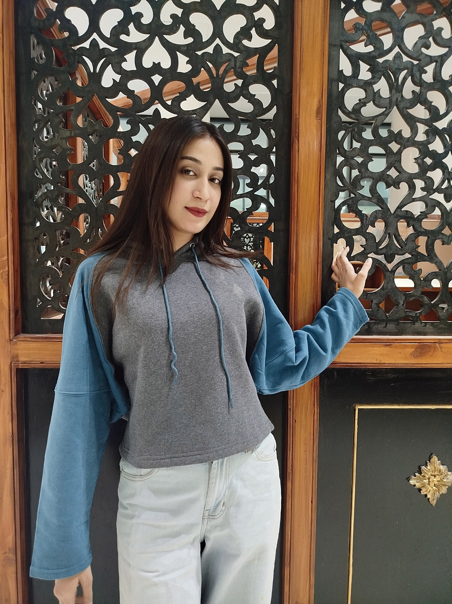 Blue Fusion Two-Tone Hoodie