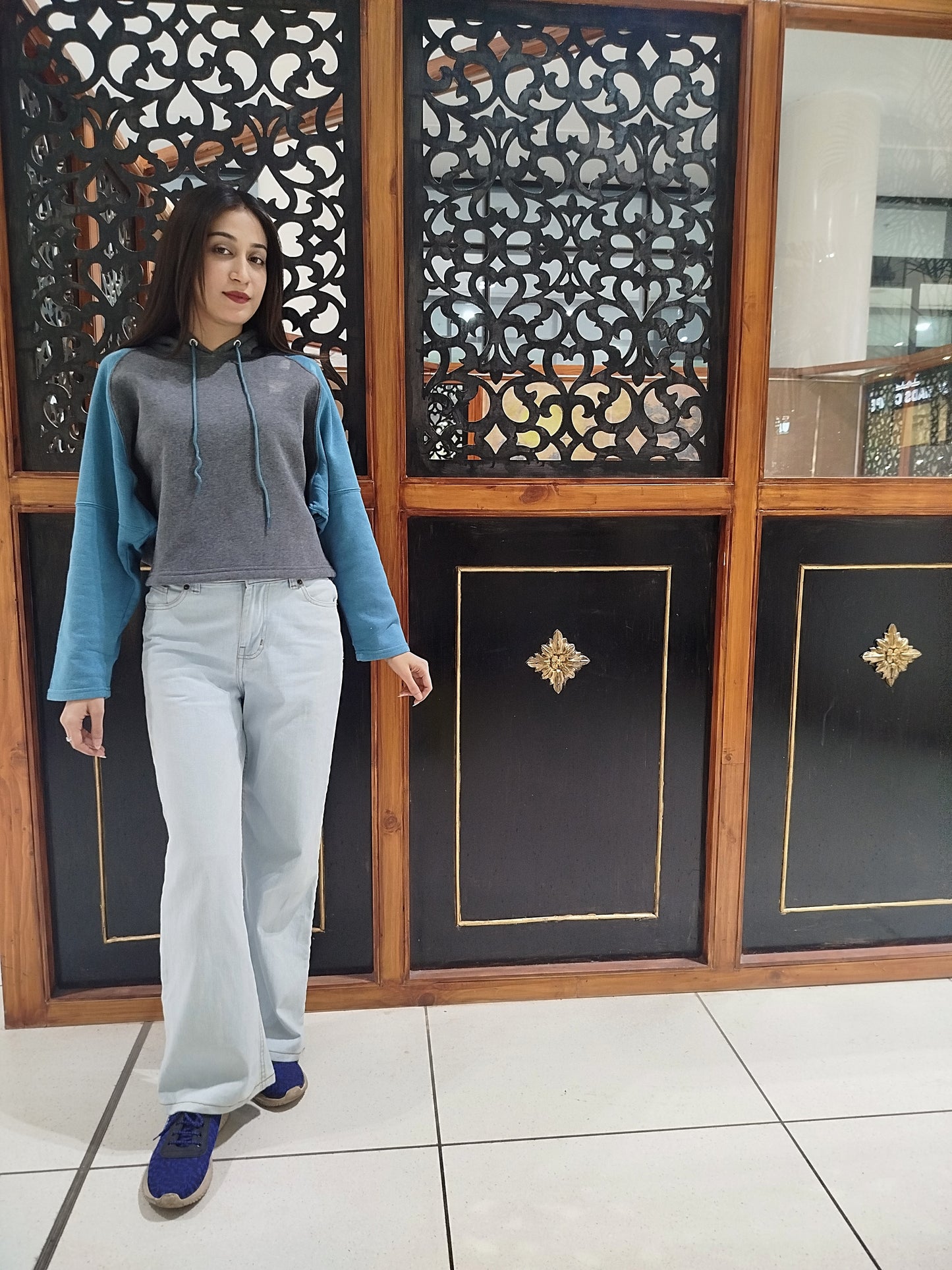 Blue Fusion Two-Tone Hoodie