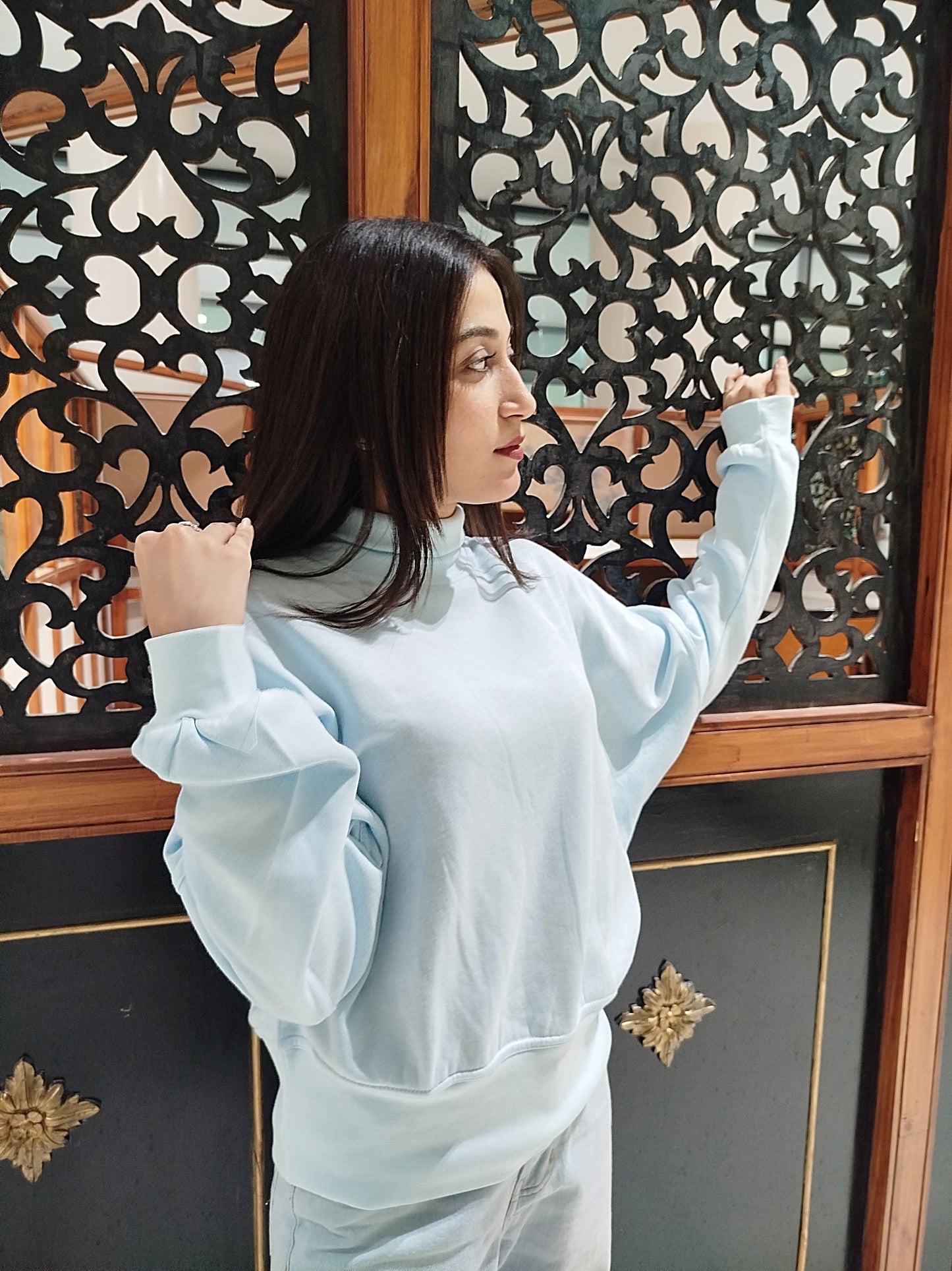 Cloud Soft High-Neck Sweatshirt