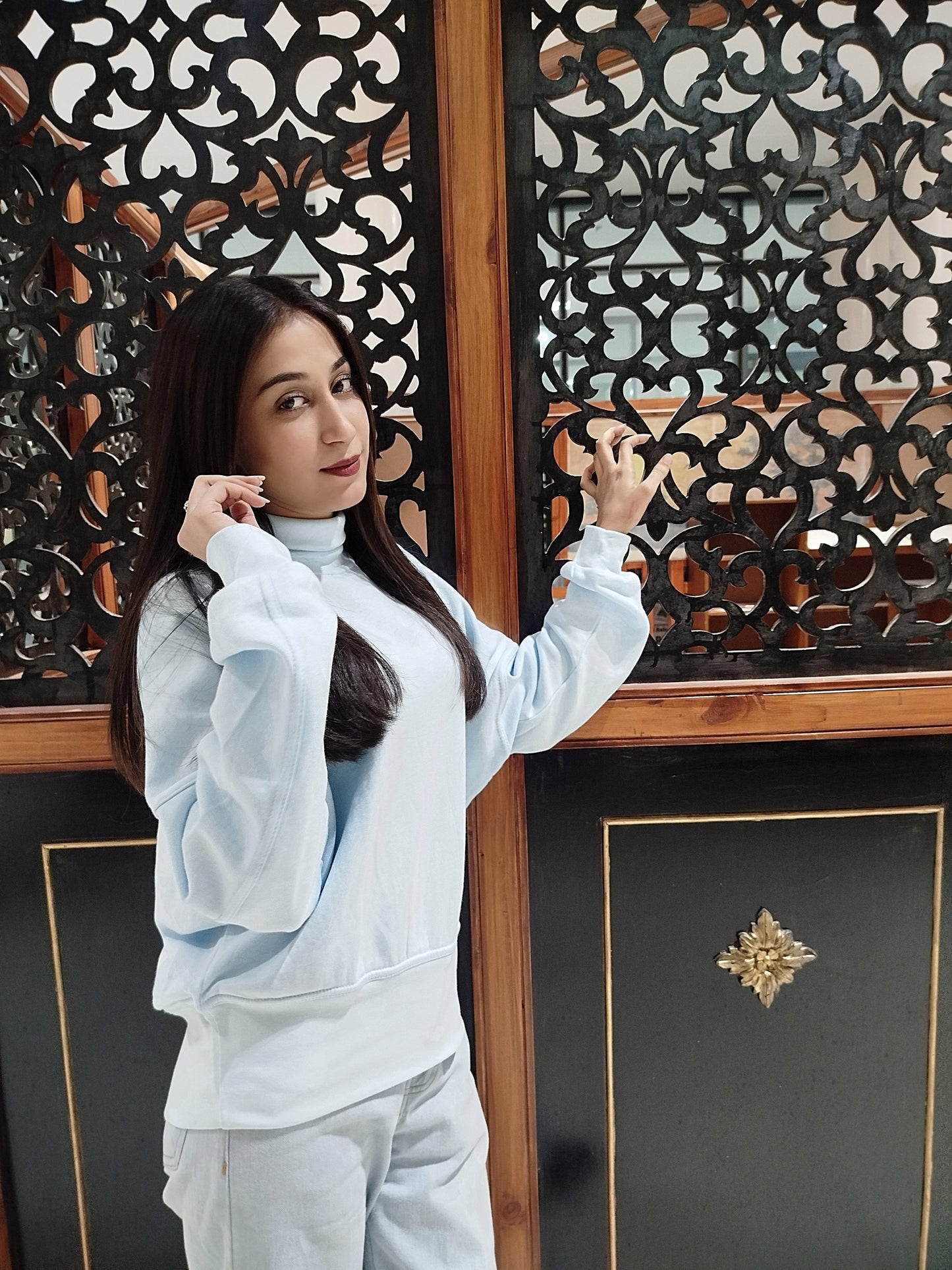 Cloud Soft High-Neck Sweatshirt