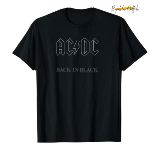 AC/DC Back in Black T-Shirt – Rock On in Style