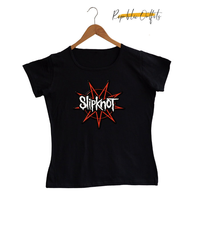 Slipknot Nonagram & Wordmark Logo T-Shirt