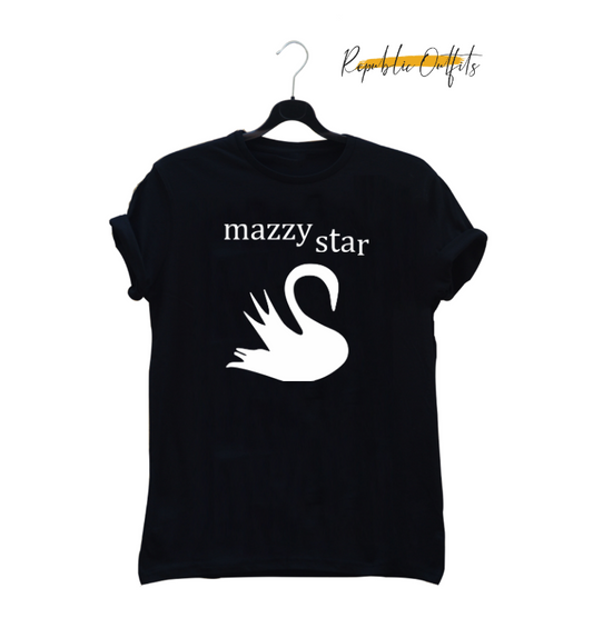 Mazzy Star Swan Graphic T-Shirt – 180 GSM 100% Pure Cotton | Premium Screen Printed
