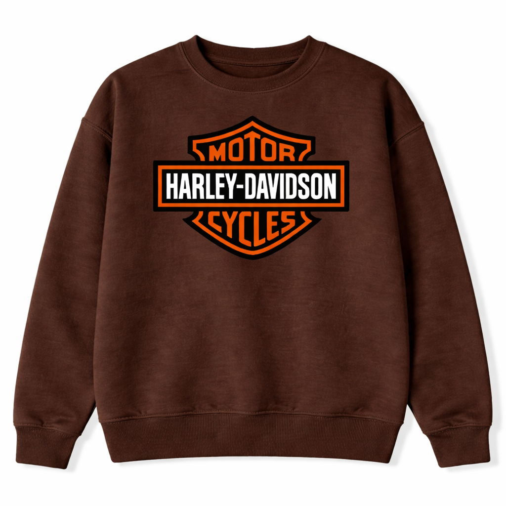 Harley-Inspired Graphic Dropshoulder Hoodie & Sweatshirt