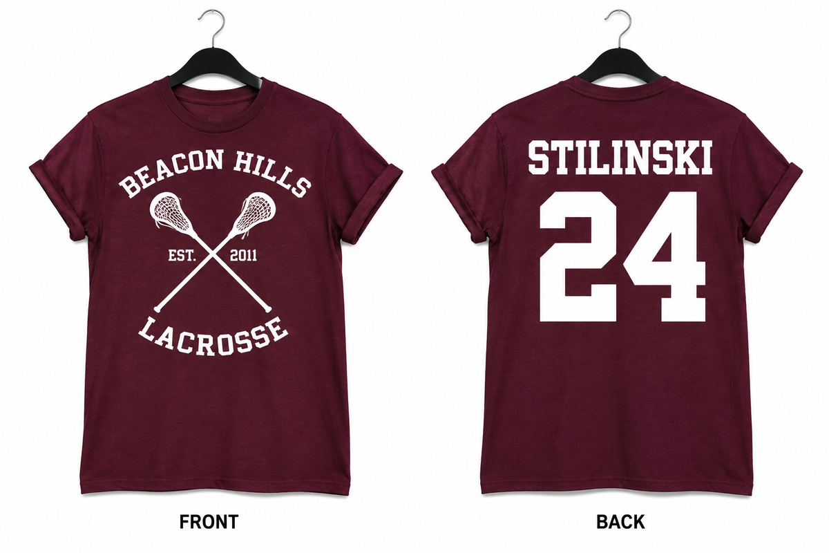 Beacon Hills Lacrosse Graphic T-Shirt– 100% Cotton | Screen Printed