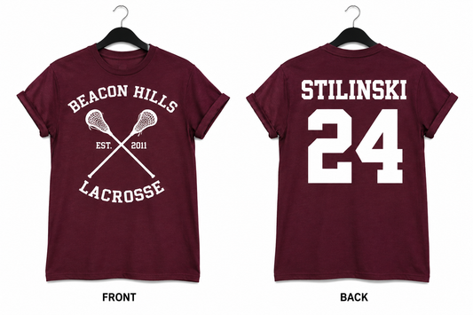 Beacon Hills Lacrosse Graphic T-Shirt– 100% Cotton | Screen Printed