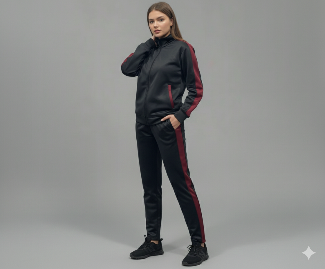 Women Polyester Fleece Tracksuit