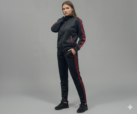 Women Polyester Fleece Tracksuit