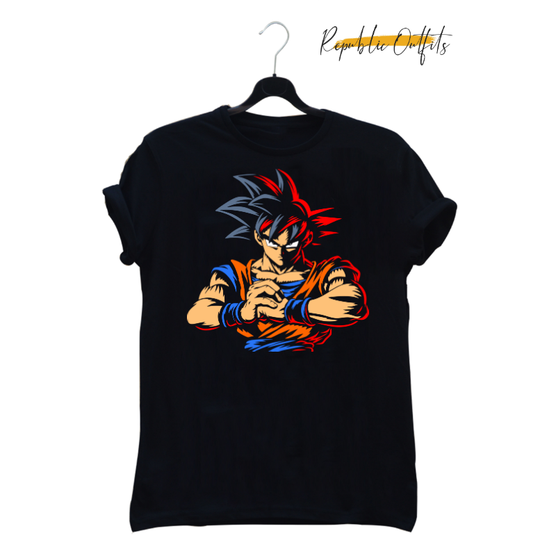 Goku Power Graphic T-Shirt – 100% Cotton | Screen Printed