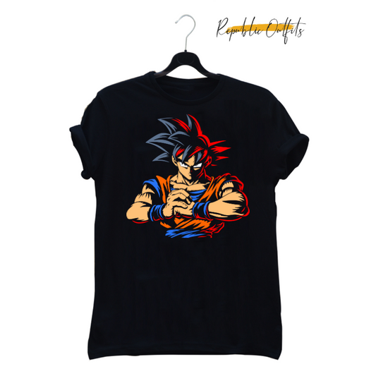 Goku Power Graphic T-Shirt – 100% Cotton | Screen Printed