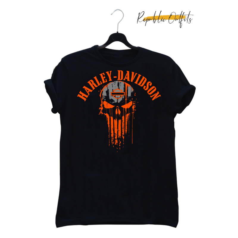Harley-Davidson Graphic T-Shirt – 100% Cotton | Screen Printed