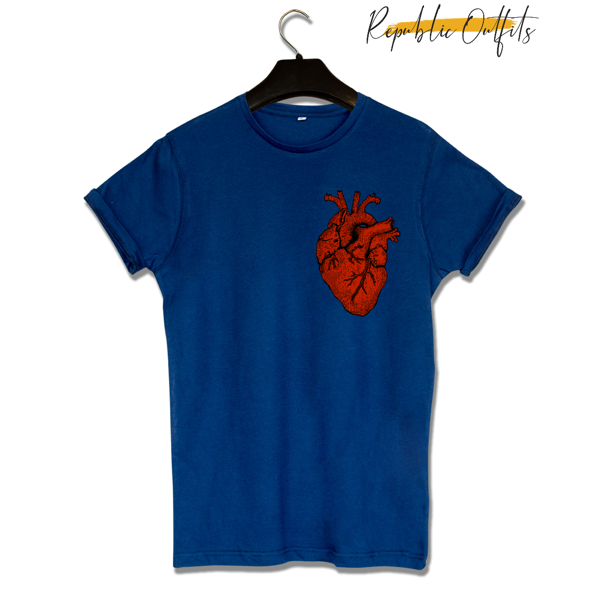 Customizable Anatomical Heart Design T-Shirt