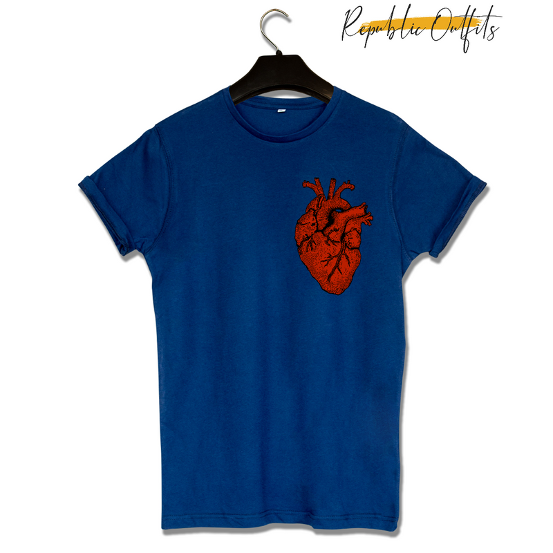 Customizable Anatomical Heart Design T-Shirt