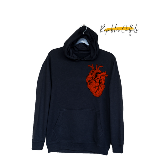 Customizable Anatomical Heart Design Hoodie