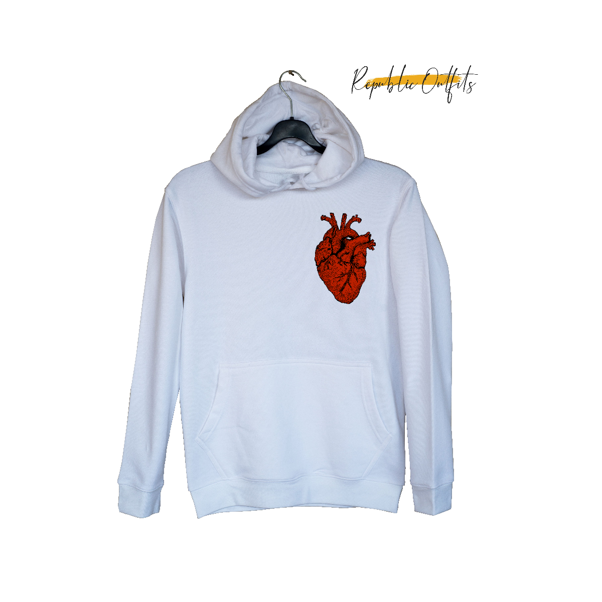 Customizable Anatomical Heart Design Hoodie