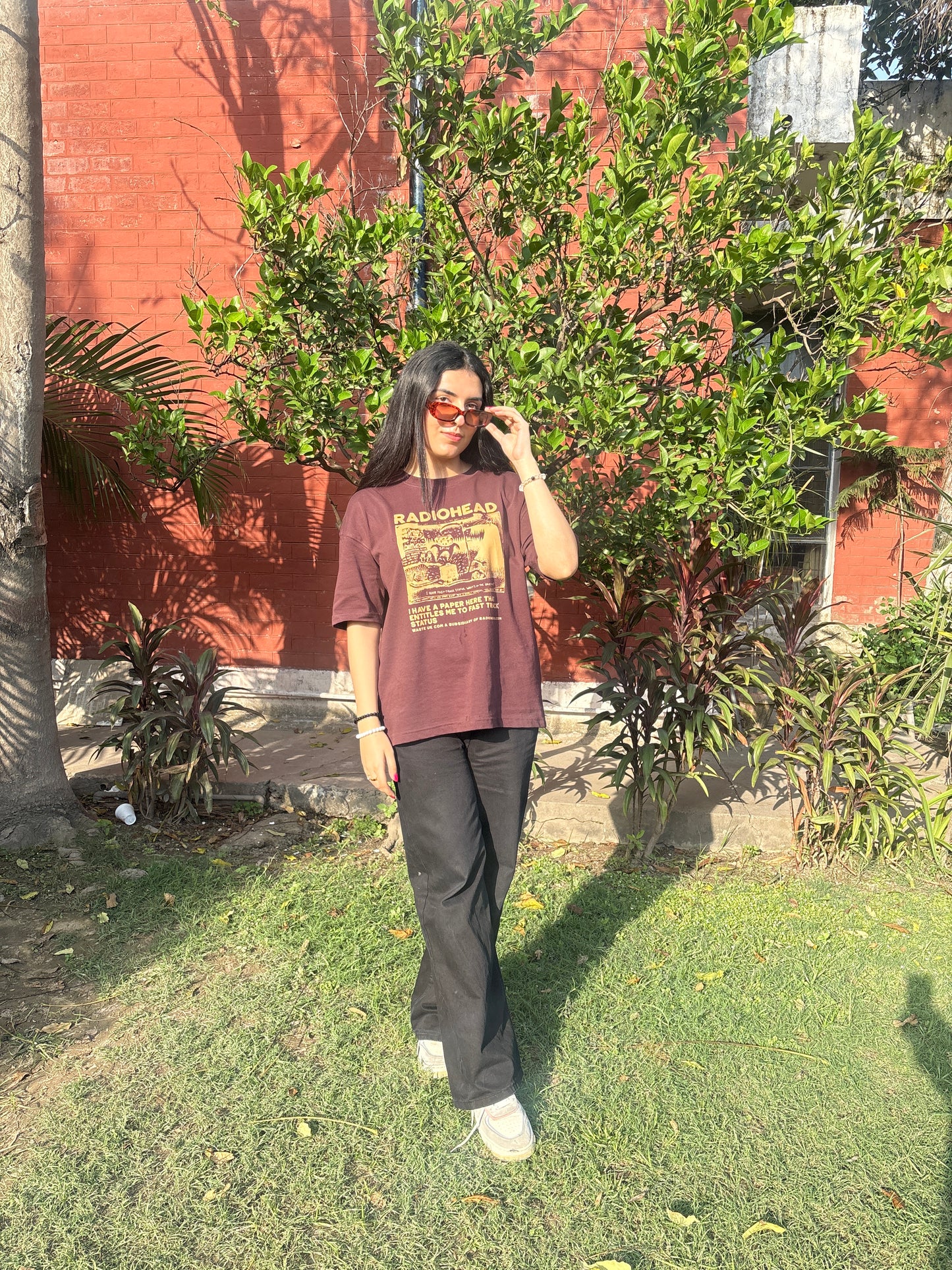 Radiohead Graphic Drop Shoulder T-Shirt – A Tribute to Iconic Album Art