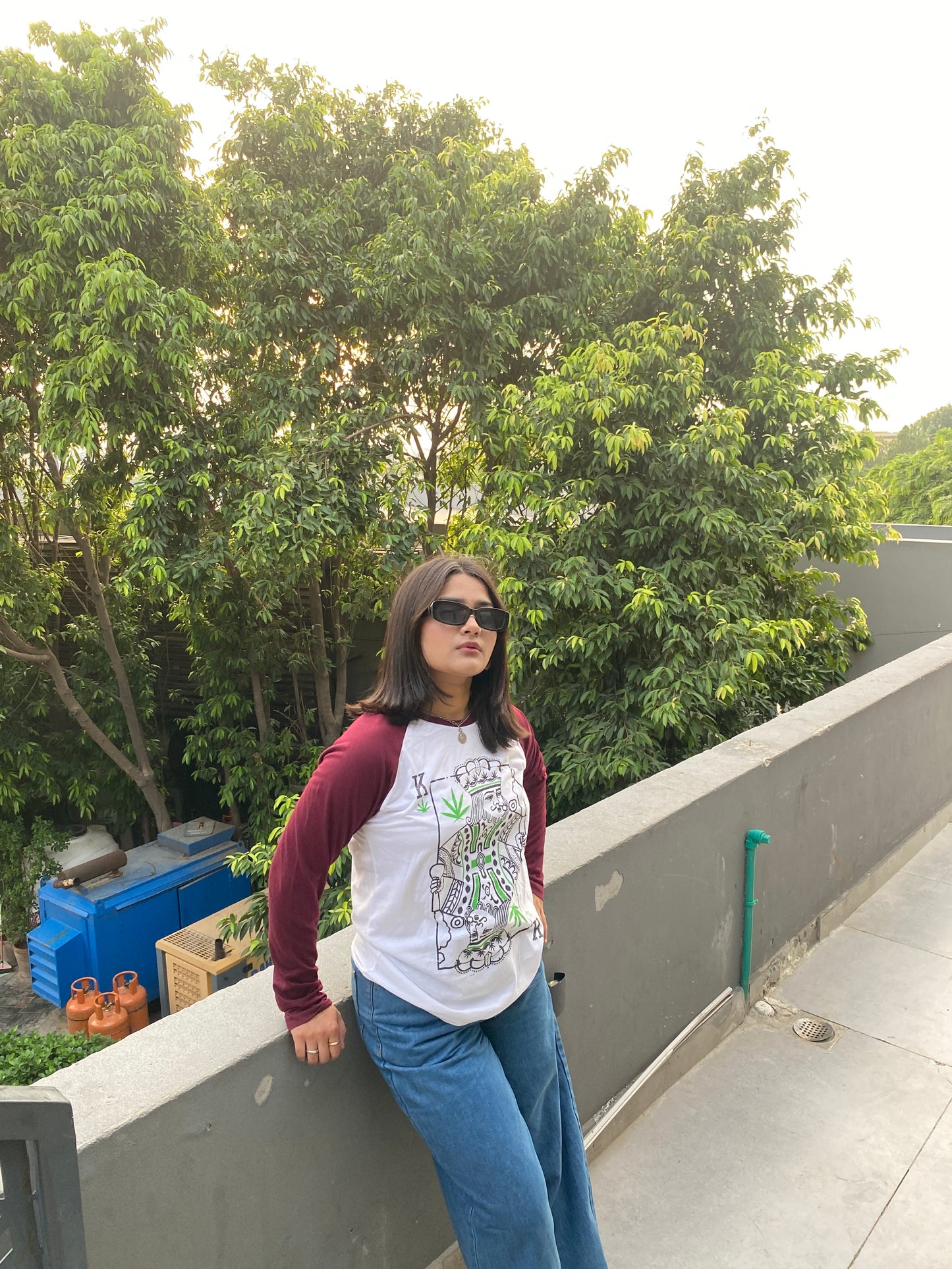 King Of Weed Raglan