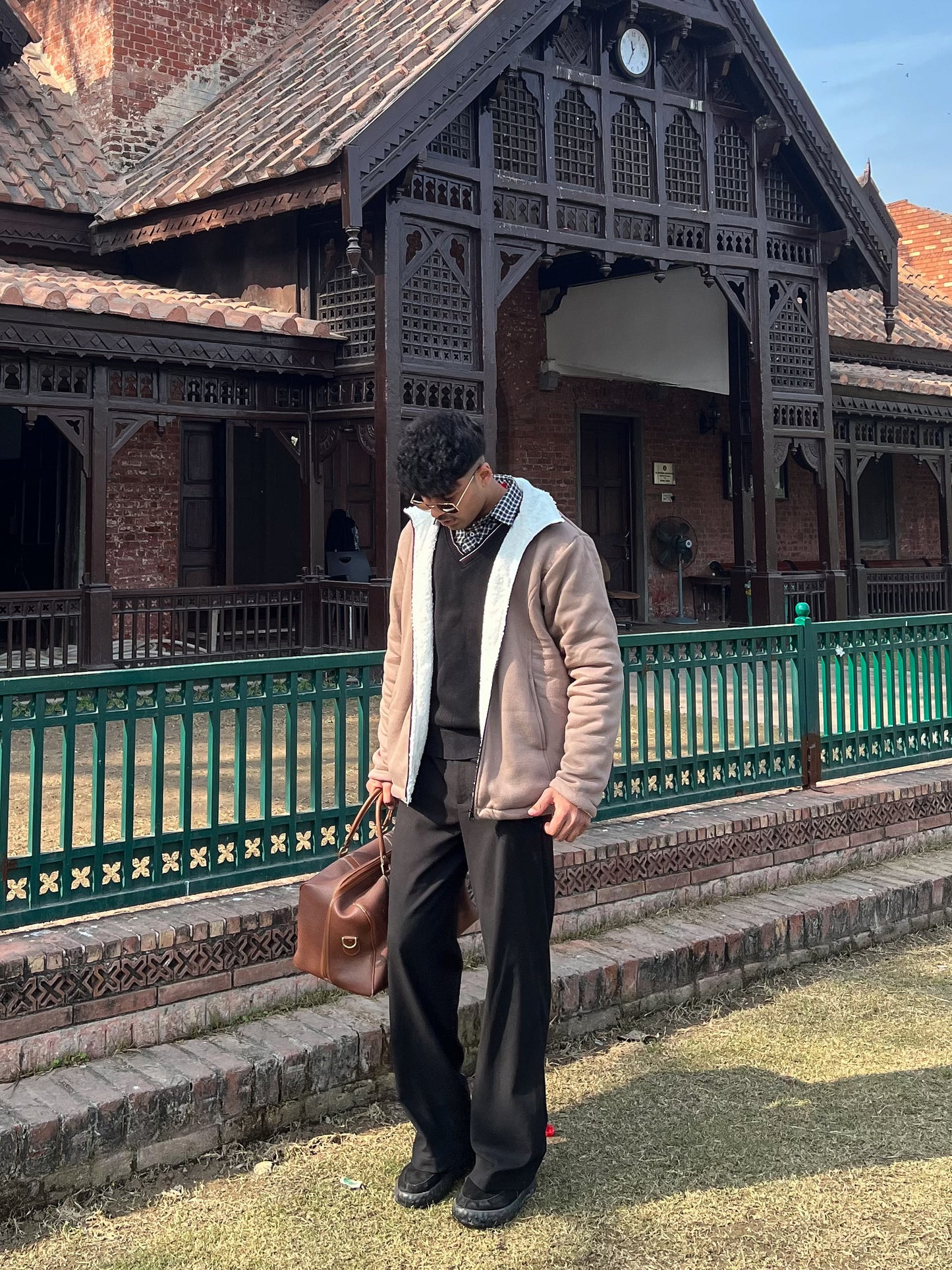 Fleece Jacket with Sherpa Inner Lining