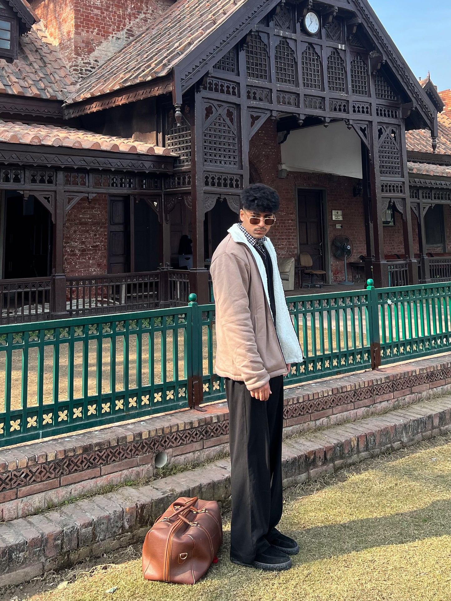 Fleece Jacket with Sherpa Inner Lining