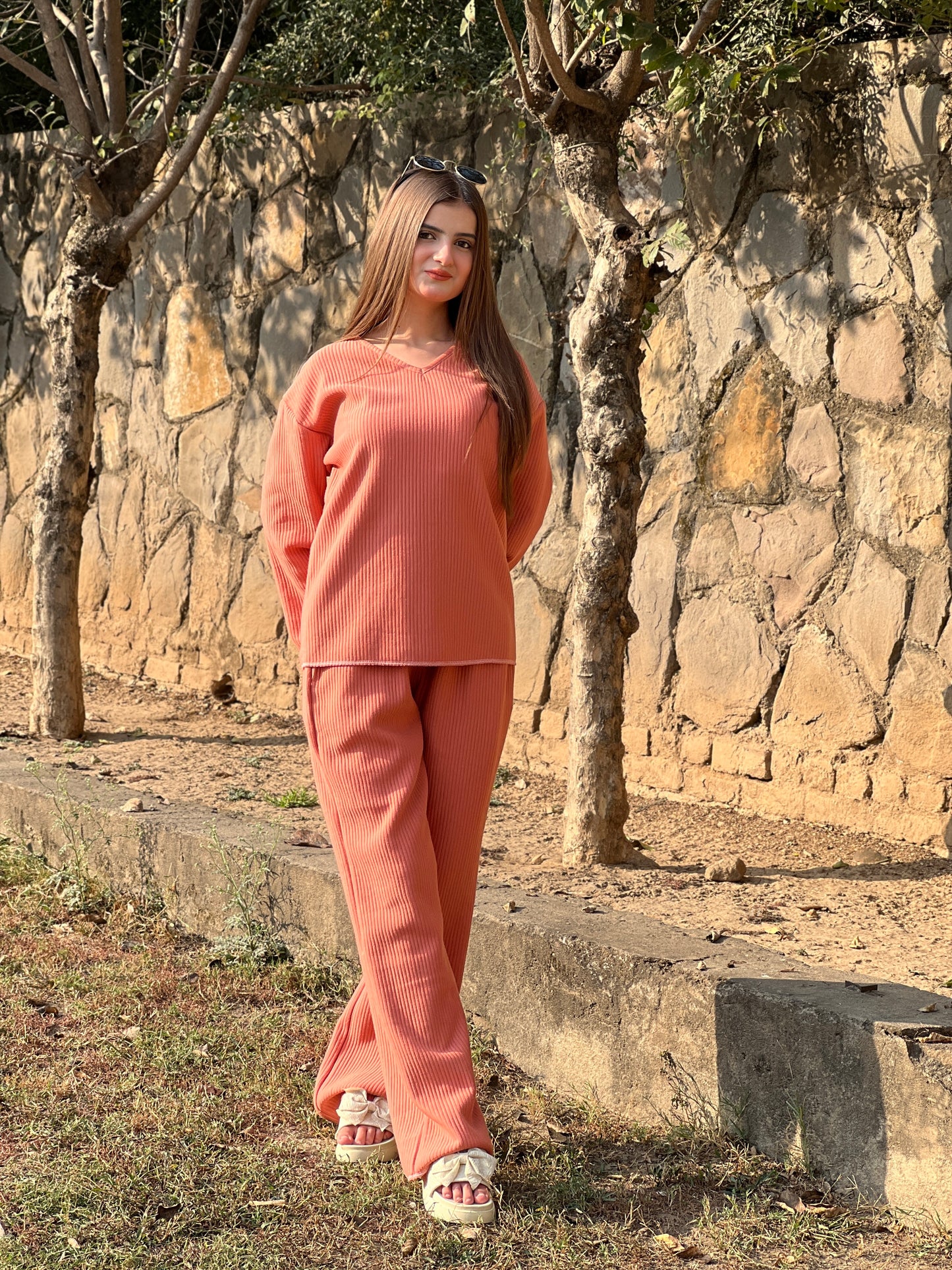 Dropped Needle Two-Piece Co-Ord Set