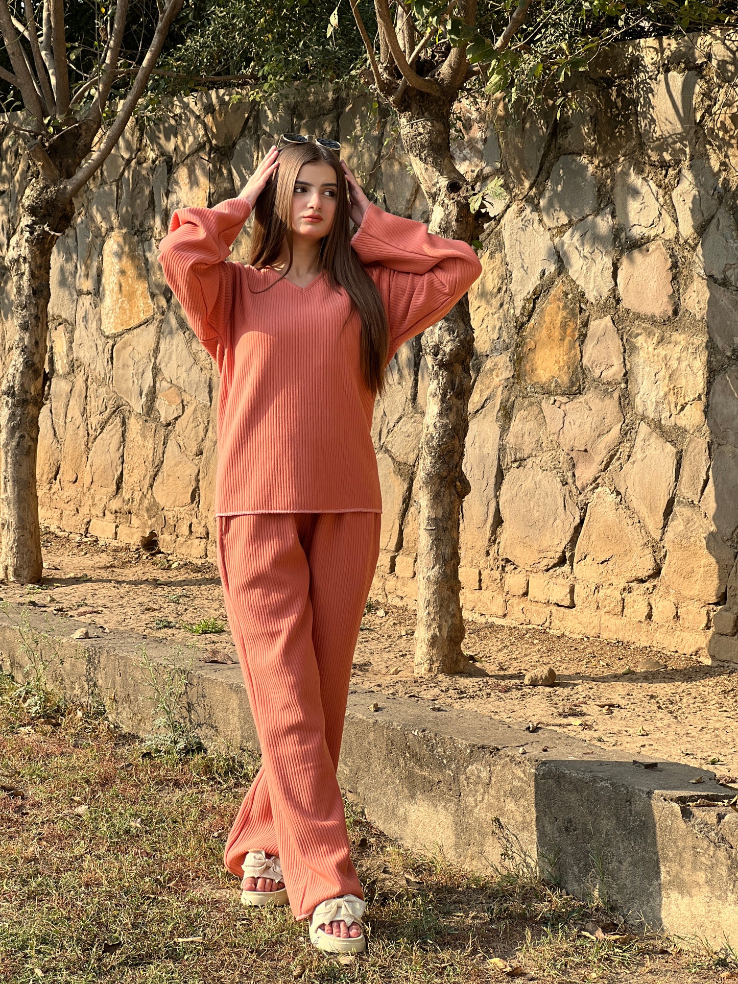 Dropped Needle Two-Piece Co-Ord Set