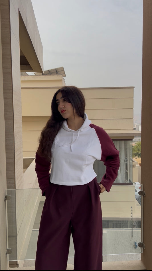 Raglan Cropped Hoodies