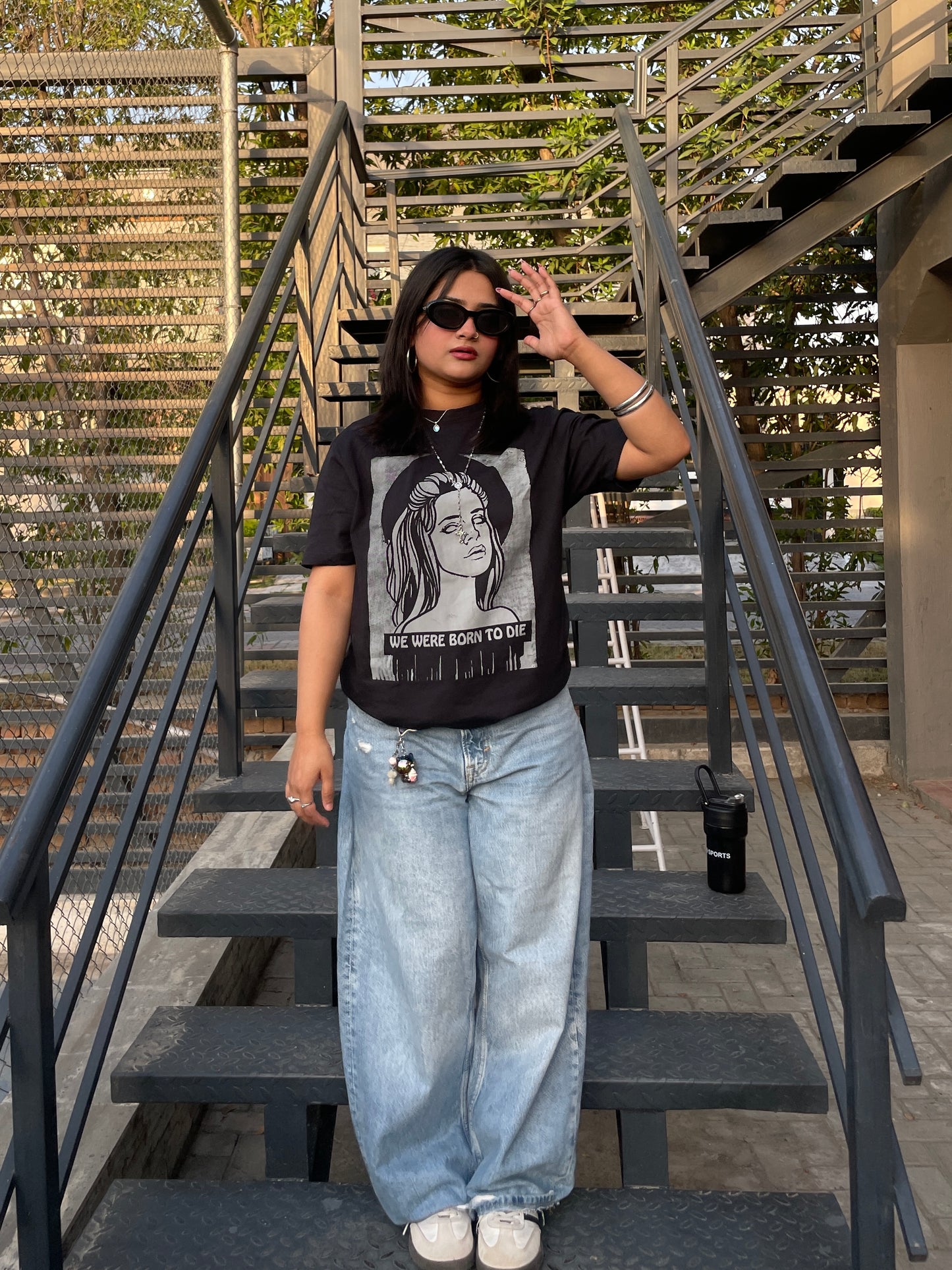We Were Born to Die Graphic T-Shirt – 180 GSM 100% Pure Cotton | Premium Screen Printed