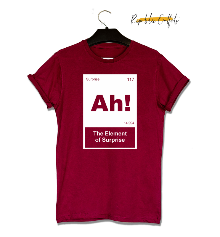 The Element of Surprise Graphic T-Shirt – 180 GSM Premium Cotton | Screen Printed