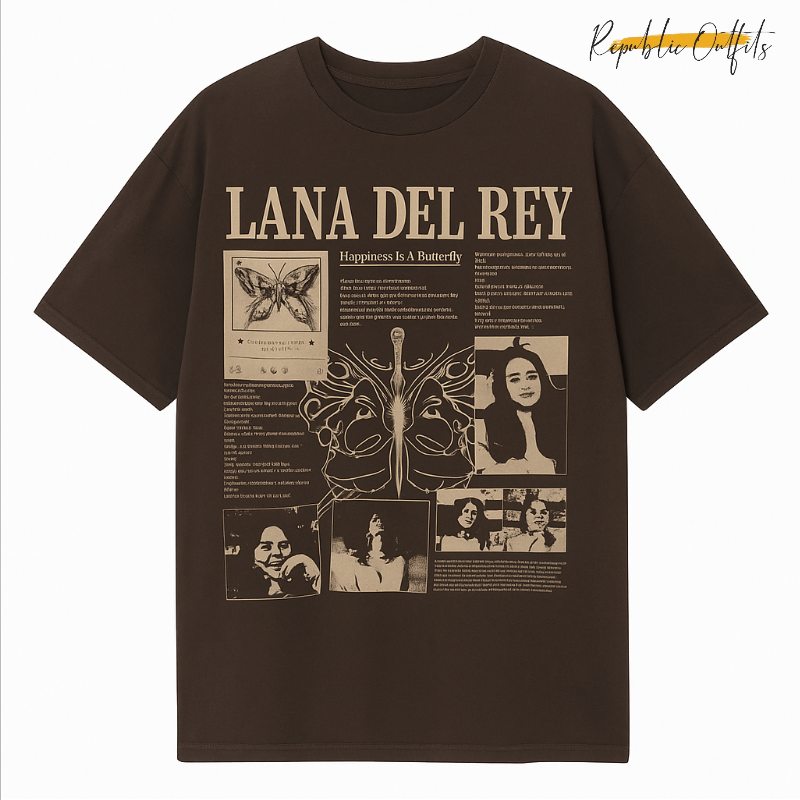 Lana Del Rey Oversized Drop Shoulder T-Shirt