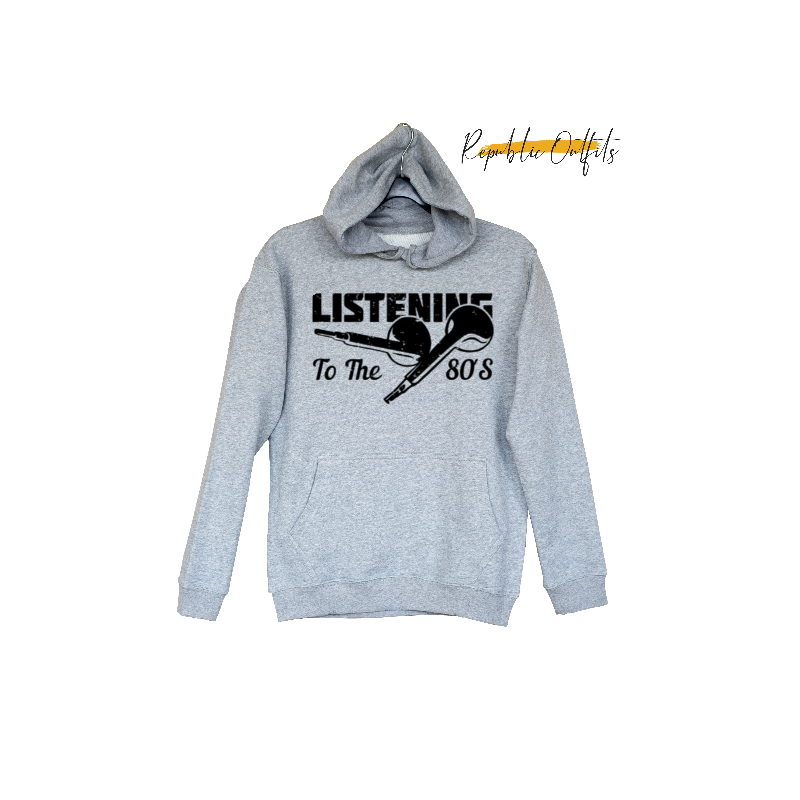 Listening to the 80s Hoodie