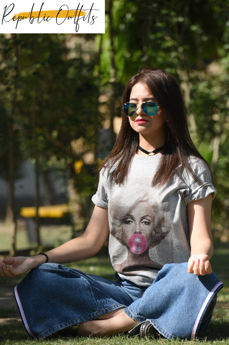 Marilyn Bubble Gum Tee