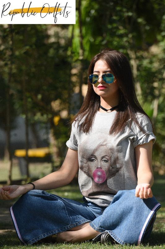 Marilyn Bubble Gum Tee