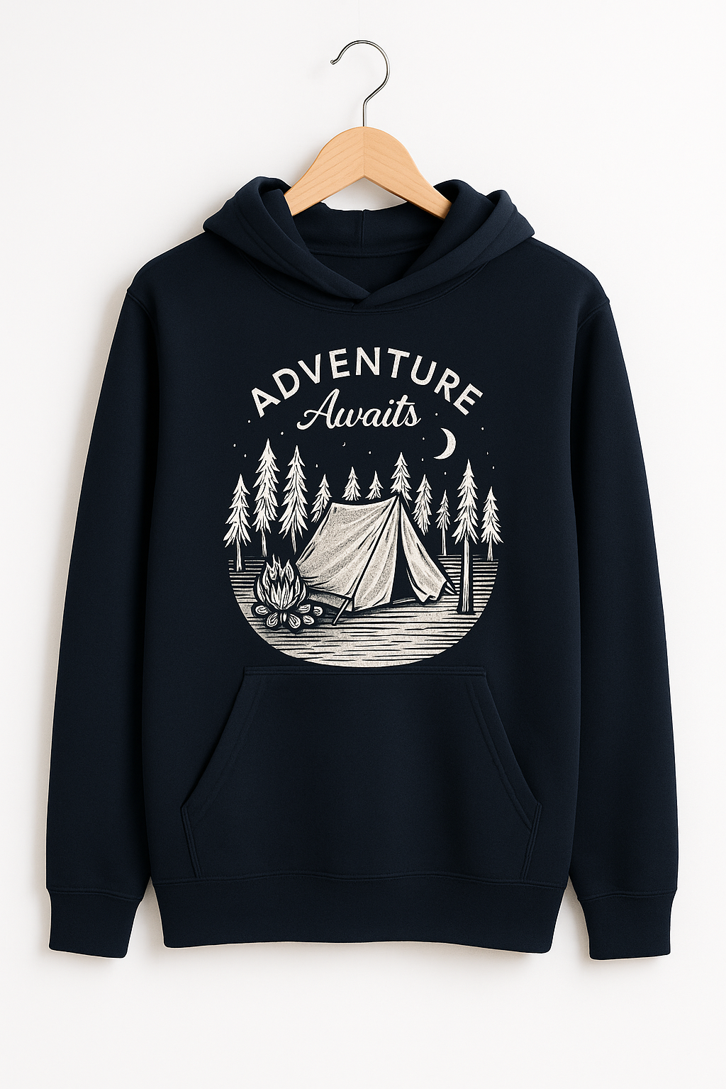 Adventure Awaits Black Hoodie