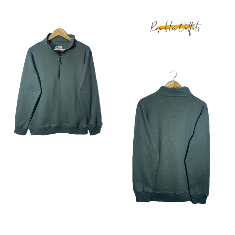 Exclusive Half-Zipper Pullover - 380 GSM Fleece (100% Cotton)